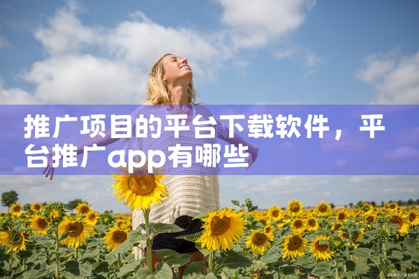 推广项目的平台下载软件