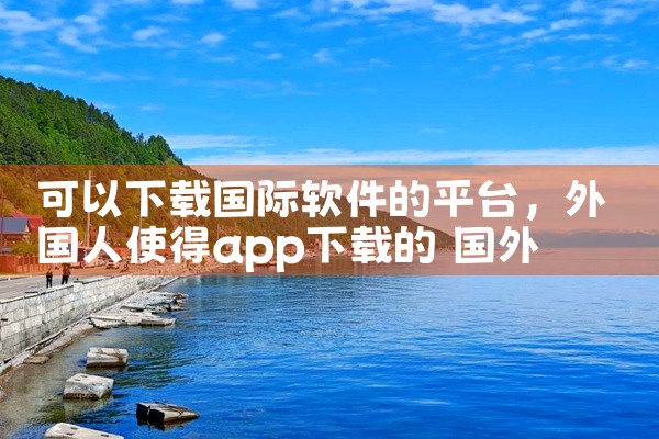 可以下载国际软件的平台